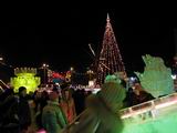 Новогодние праздники на центральной площади Владивостока